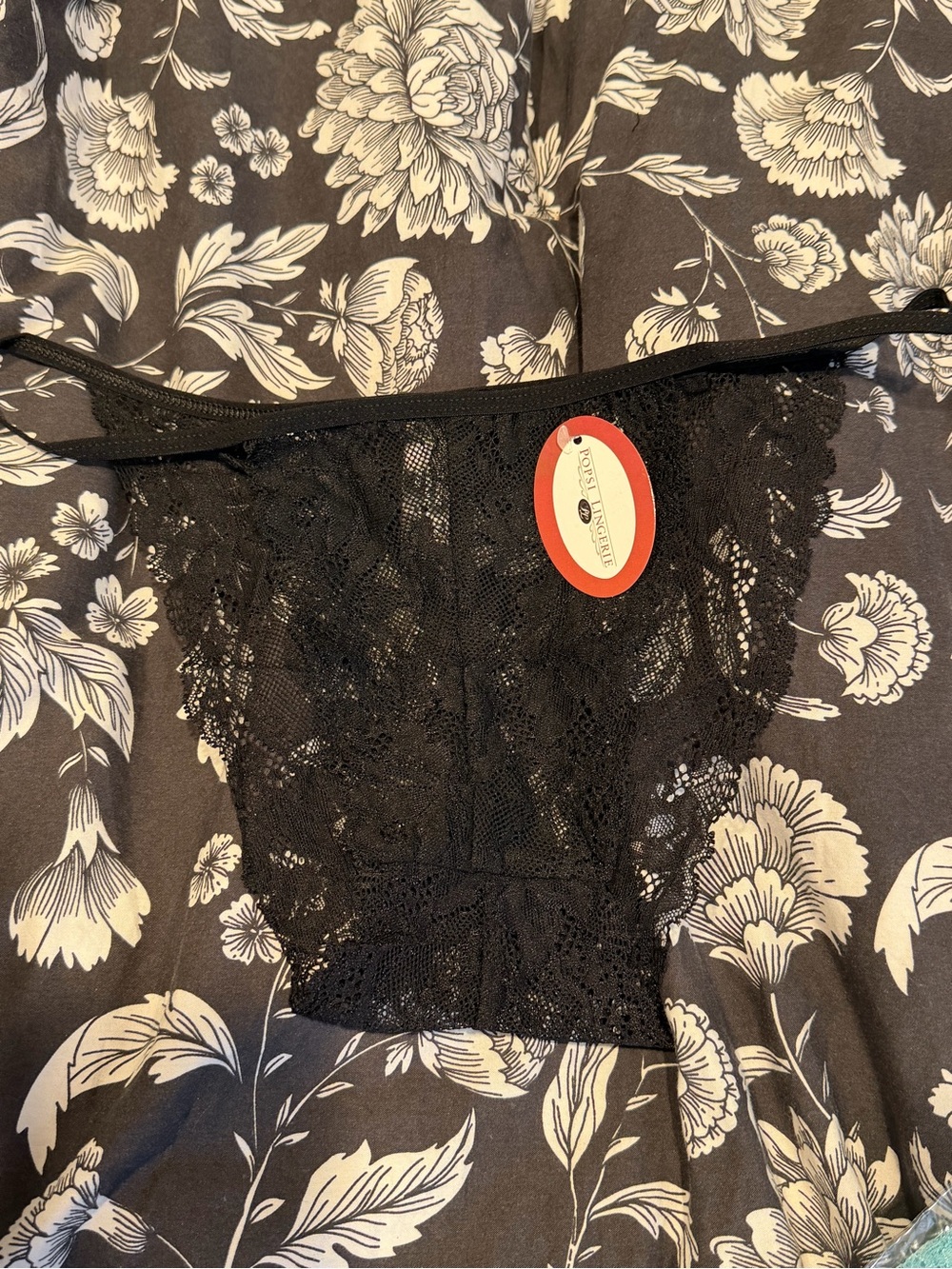 Popsi Lingerie Black Lace Cheeky Panty